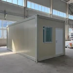 Alternative exterior angle of the cream-panel detachable container house