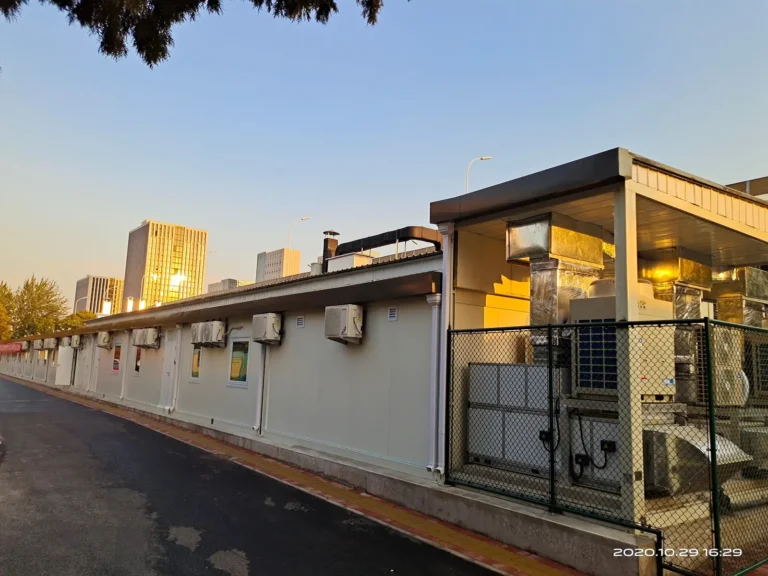 Exterior of the Beijing Chest Hospital modular fever clinic