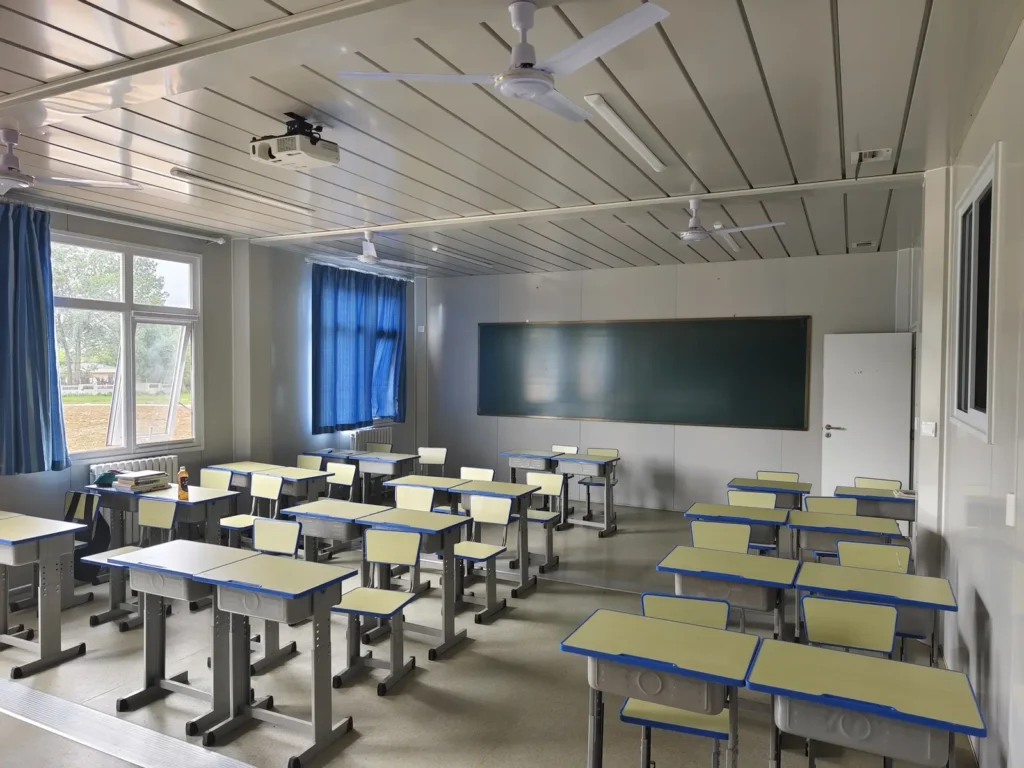 Teaching room in the Qinhuangdao modular school building