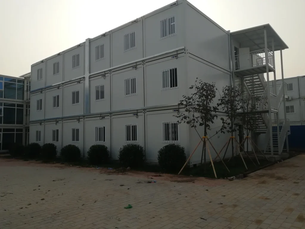 Multi-storey modular accommodation building at the Beijing project