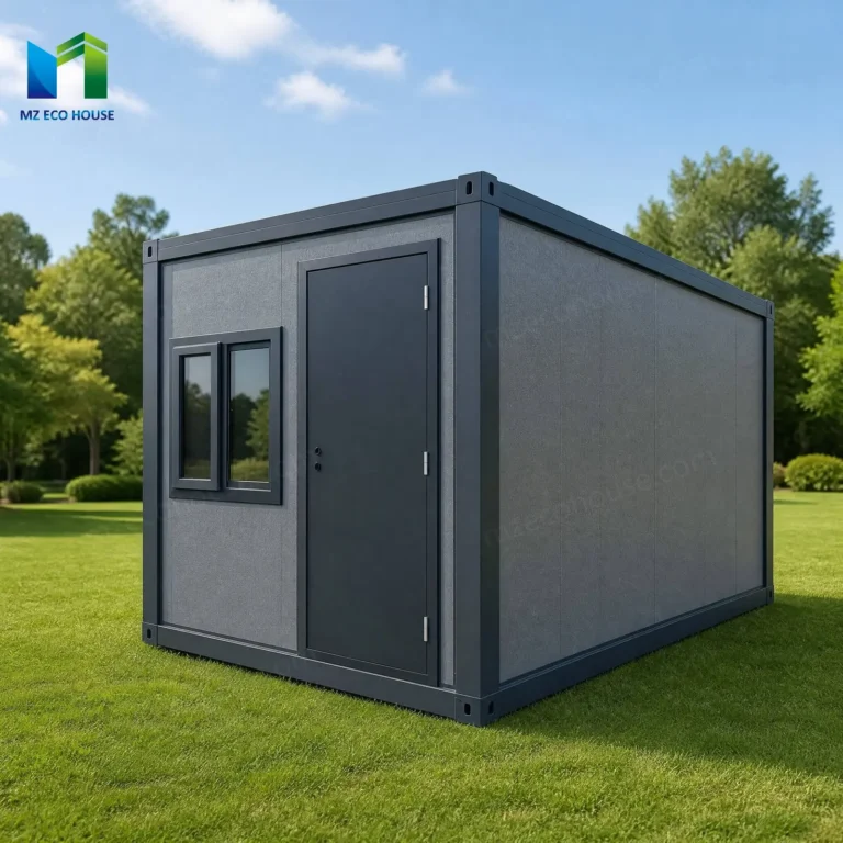 Dark Grey Solid Door Z-Type Folding Container House