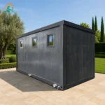 Dark Grey Solid Door Z-Type Folding Container House — product view 2
